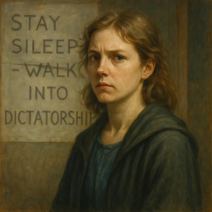 She saw lips sealed tight, eyes avoiding contact, hands hesitant to express themselves. Her heart ached, recognizing that silence wasn't always peace - it could also mean oppression.
