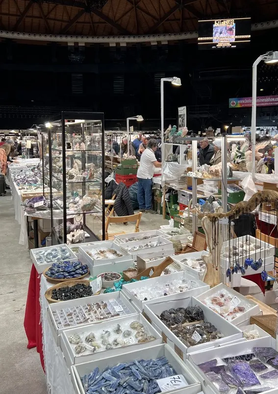 波隆那礦物展上也有各種原礦原料
