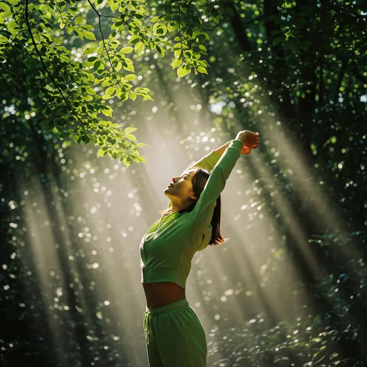 在自然中深呼吸淨化靈魂