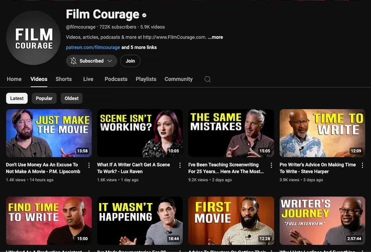 Film Courage_YouTube