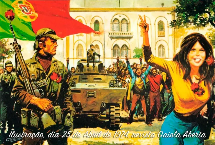 1974年4月25日康乃馨革命。開啟葡萄牙民主化與去殖民化的過程