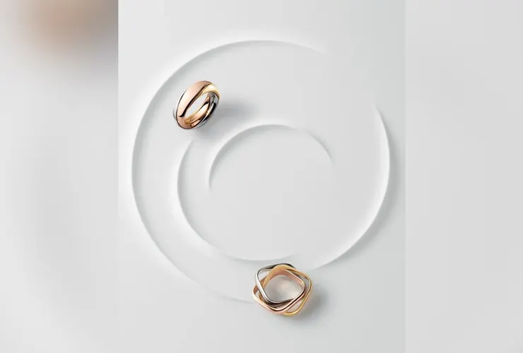 TRINITY三環戒指多重配戴、大型款