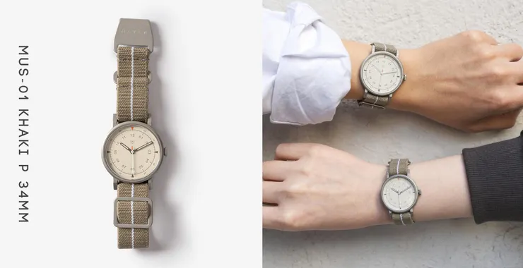手錶:MUS-01 KHAKI P 34MM
