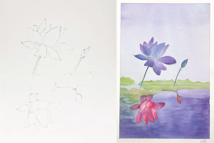 圖YHCC@水彩練習W88, 38x26cm, AUG2025