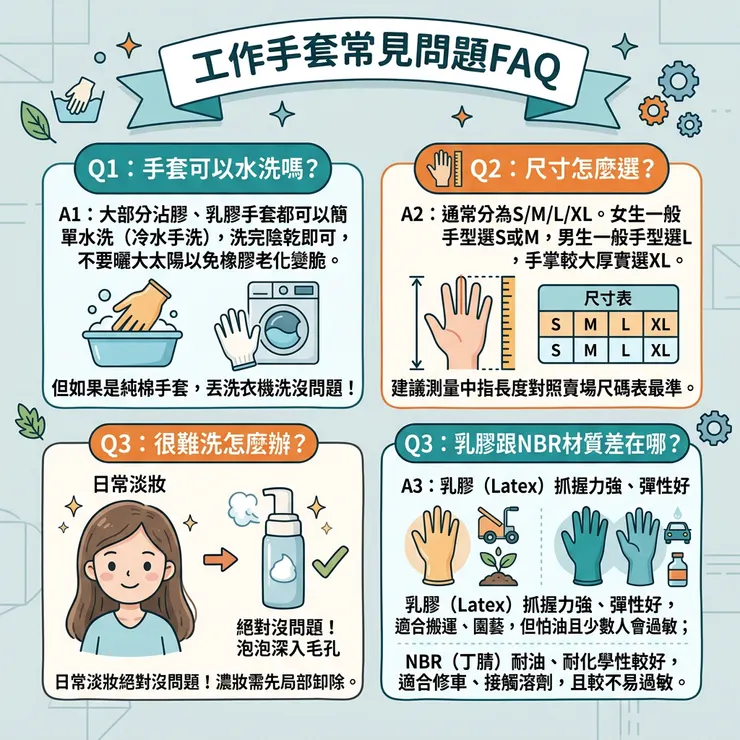 工作手套常見問題FAQ