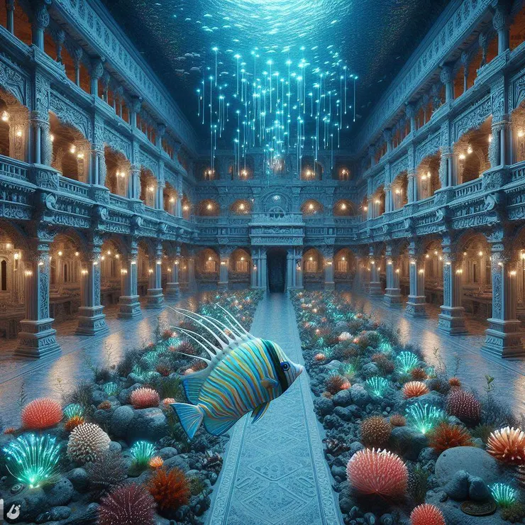 大將帶著八大使者前往宴會廳。