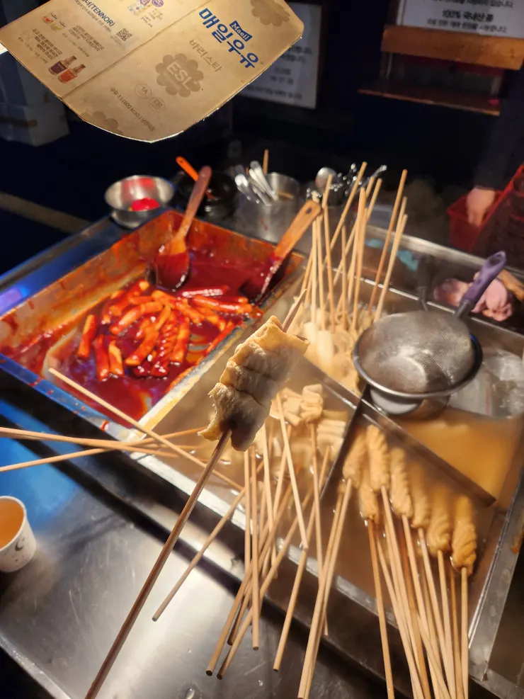 路邊攤年糕、魚板