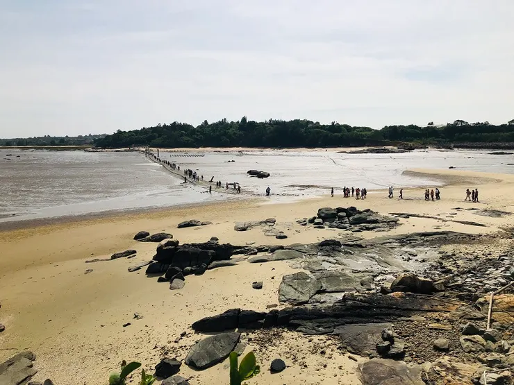 從碉堡上看＂摩西分海＂