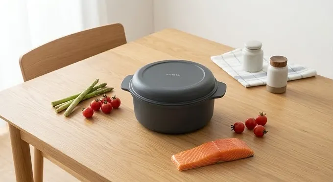 KITINTO「1台6役」微波焦香調理鍋:煎魚、烤肉一鍋搞定