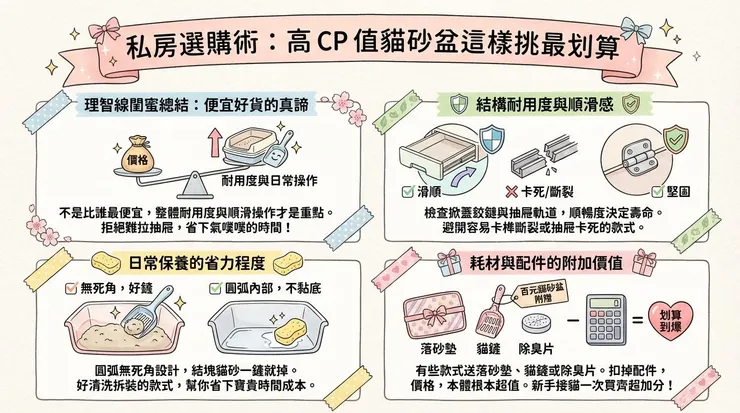 私房選購術：高 CP 值貓砂盆這樣挑最划算