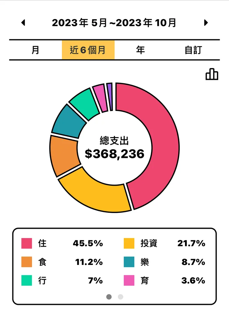 半年支出情形