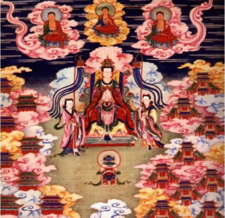 善財童子 拜師子頻申比丘尼