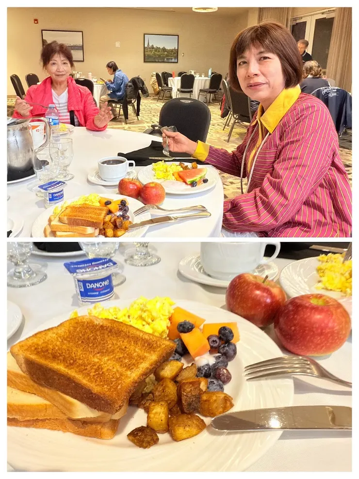 有炒蛋和優格就算「切操」的早餐