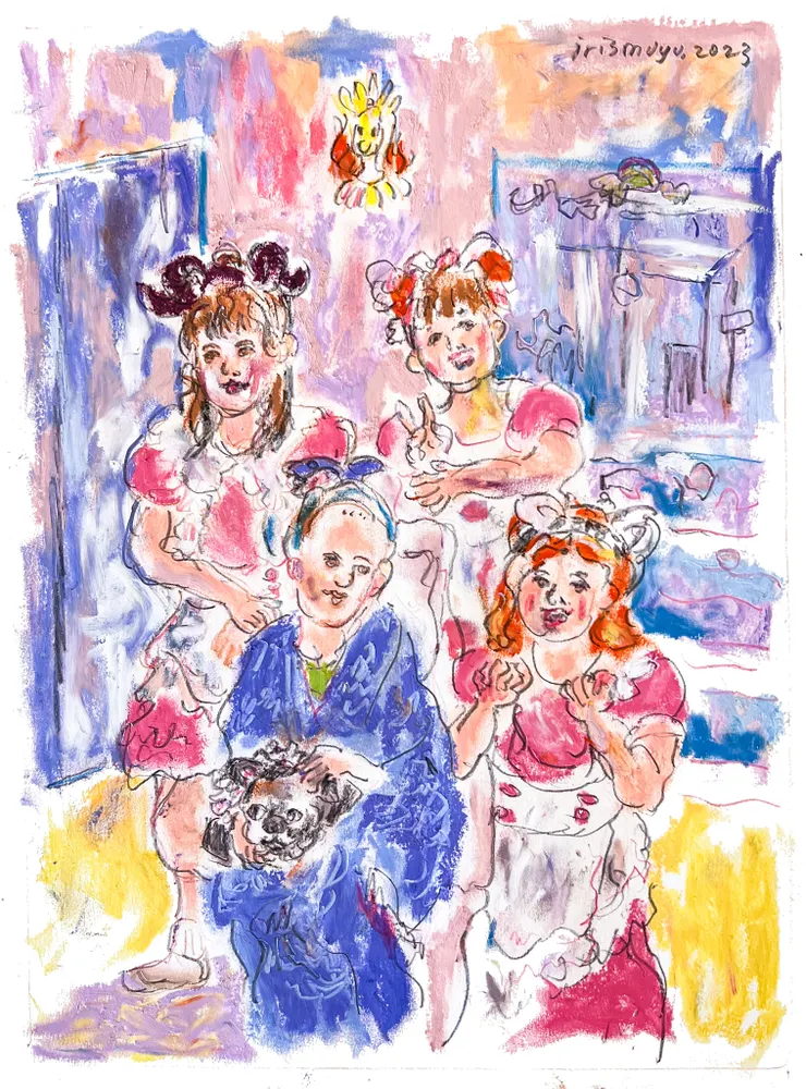 今年有幸參與好友小資女鬼兒的母親節企劃 , 留下這張和家人cosplay的美好回憶