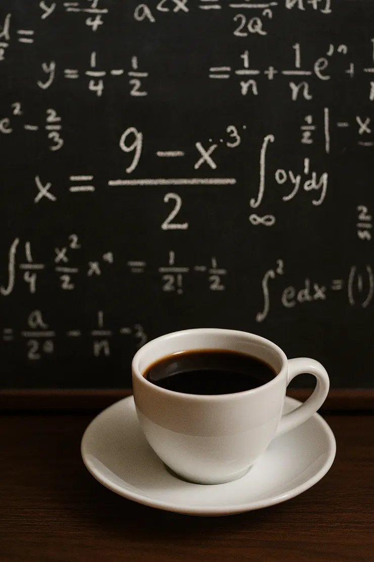 咖啡與數學的微妙關係：一杯咖啡，其實是一道方程式
