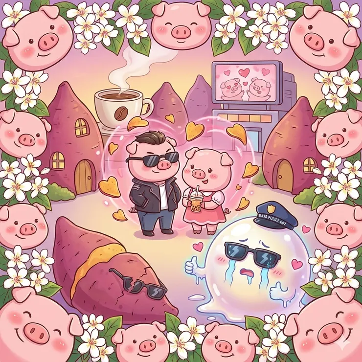 AI繪圖：數據警察突襲