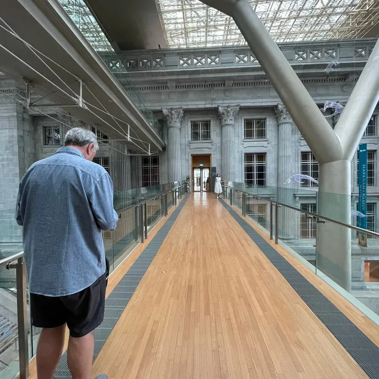 air corridor to connect two buildings