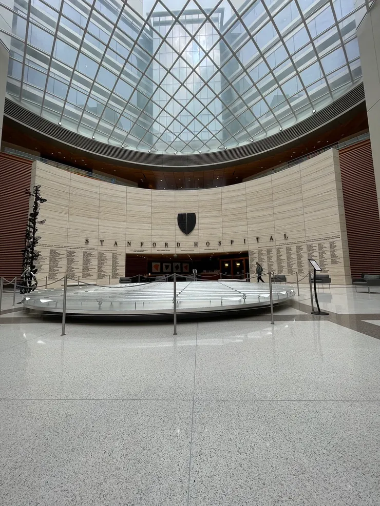 Stanford hospital lobby
