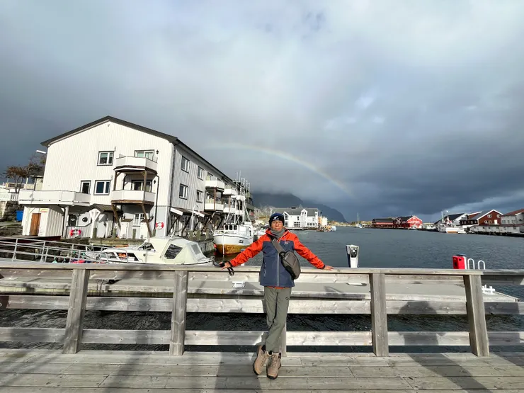 外套是在Henningsvær剛買的紀念品