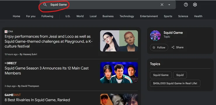 網址 https://news.google.com/search?q=Squid%20Game&hl=en-US&gl=US&ceid=US%3Aen