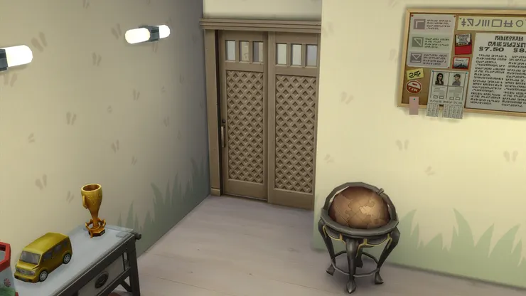 這房間也是用敞門。