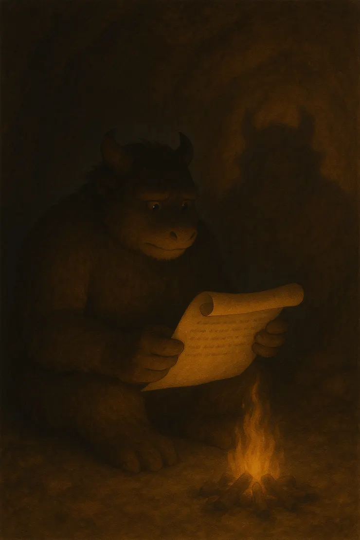 字句如火光般跳動，照亮隱秘角落；一封從未寄出的信，此刻終於在黑暗中獲得聆聽。