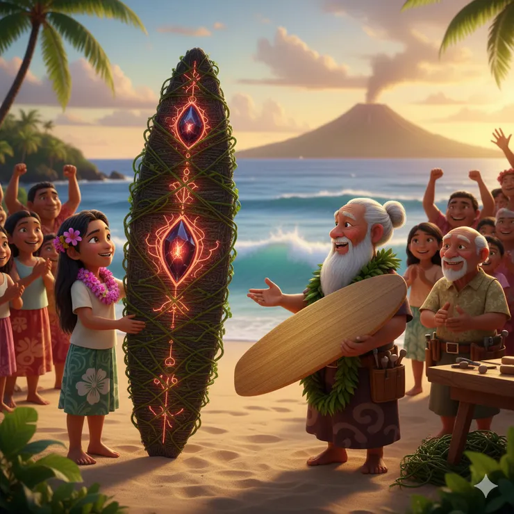 熔岩石的秘密：小歐與奇奇的衝浪板