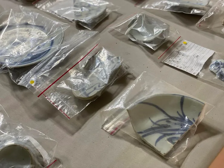 大量出土的清代瓷器