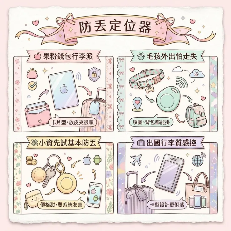【防丟定位器推薦】鑰匙行李老是失蹤 🔍？2026 Dcard/PTT 6 款 Apple、Android、GPS 