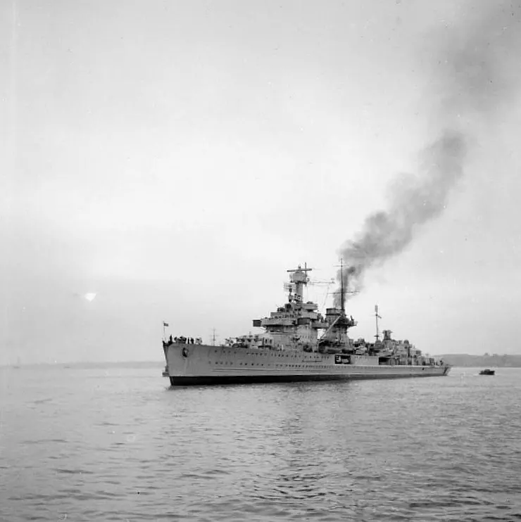 1946年，已移交蘇聯海軍的紐倫堡號。