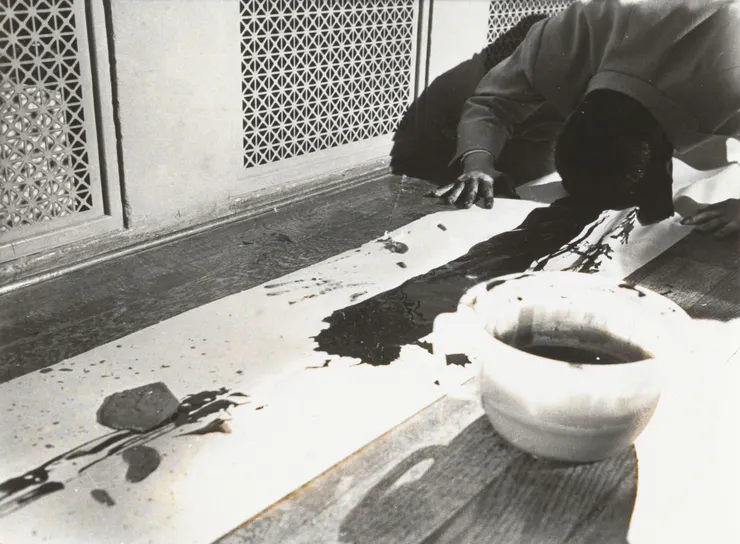 La Monte Young’s Composition 1960 #10 (to Bob Morris) performed by Nam June Paik during Fluxus Internationale Festspiele Neuester Musik, Städtisches Museum, Wiesbaden, September 1–23, 1962.
