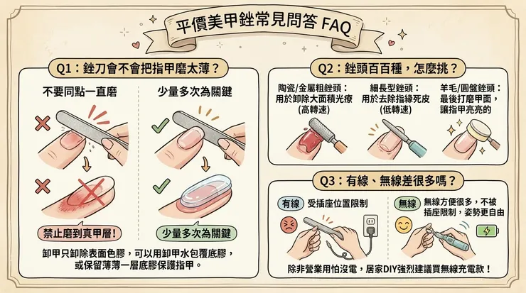 平價磨甲機常見問題FAQ
