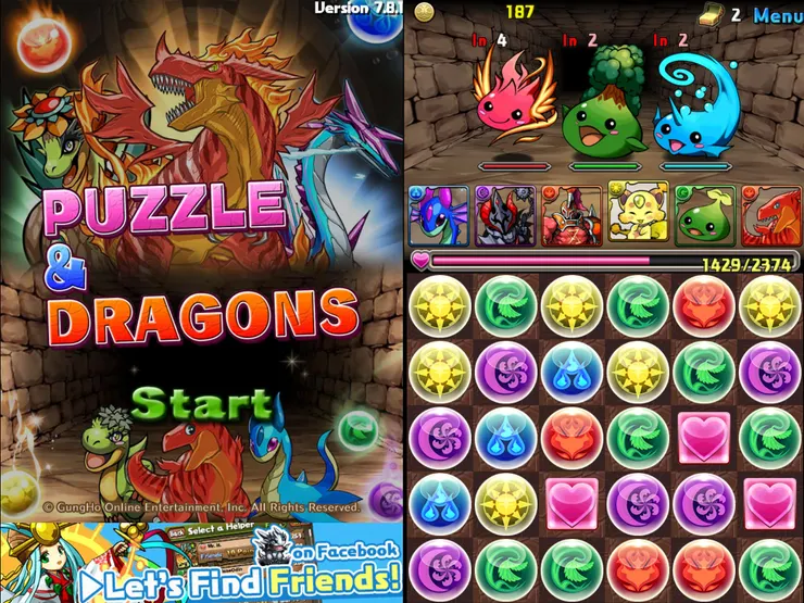 Puzzle & Dragons，大概也算是「抽蛋手遊」的始祖。到今時今日聽說仍在營運，真的叫人吃驚。