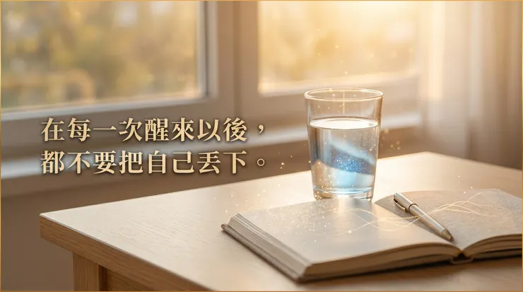 從喝水、呼吸，到把情緒寫下來，有些自我照顧不是為了馬上不痛，而是讓自己不要在醒來後再次被失落淹沒。