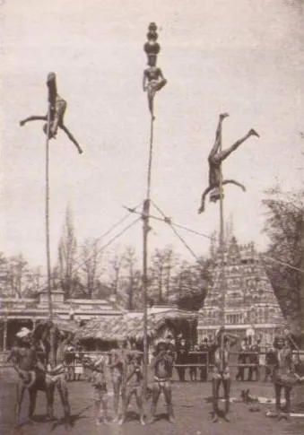 1900 年，德國斯圖加特的人類動物園。