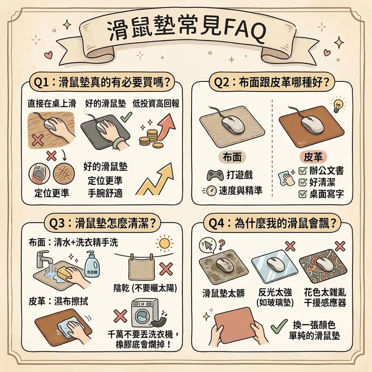滑鼠墊常見FAQ