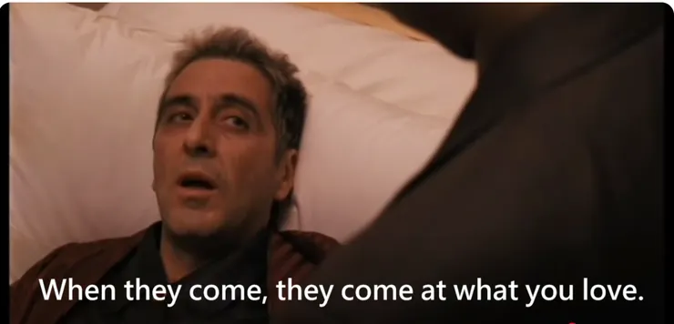 圖片擷取自《教父第三集》