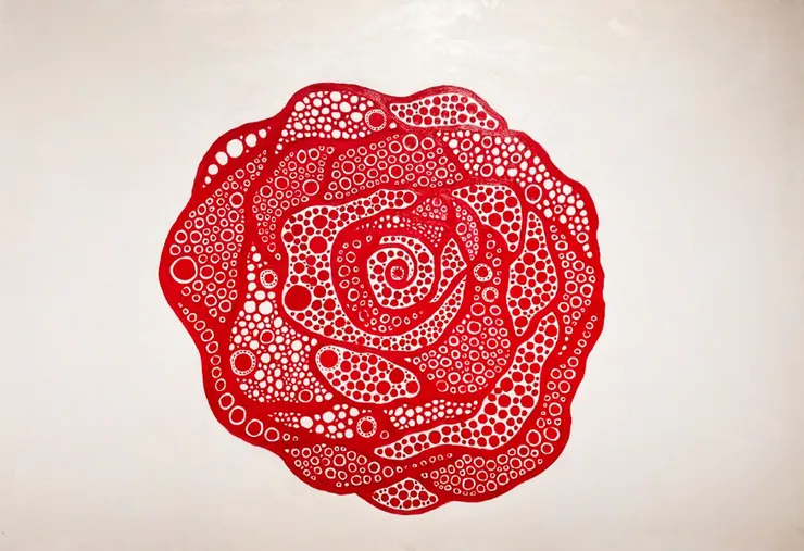 陳益村作品-玫瑰圓