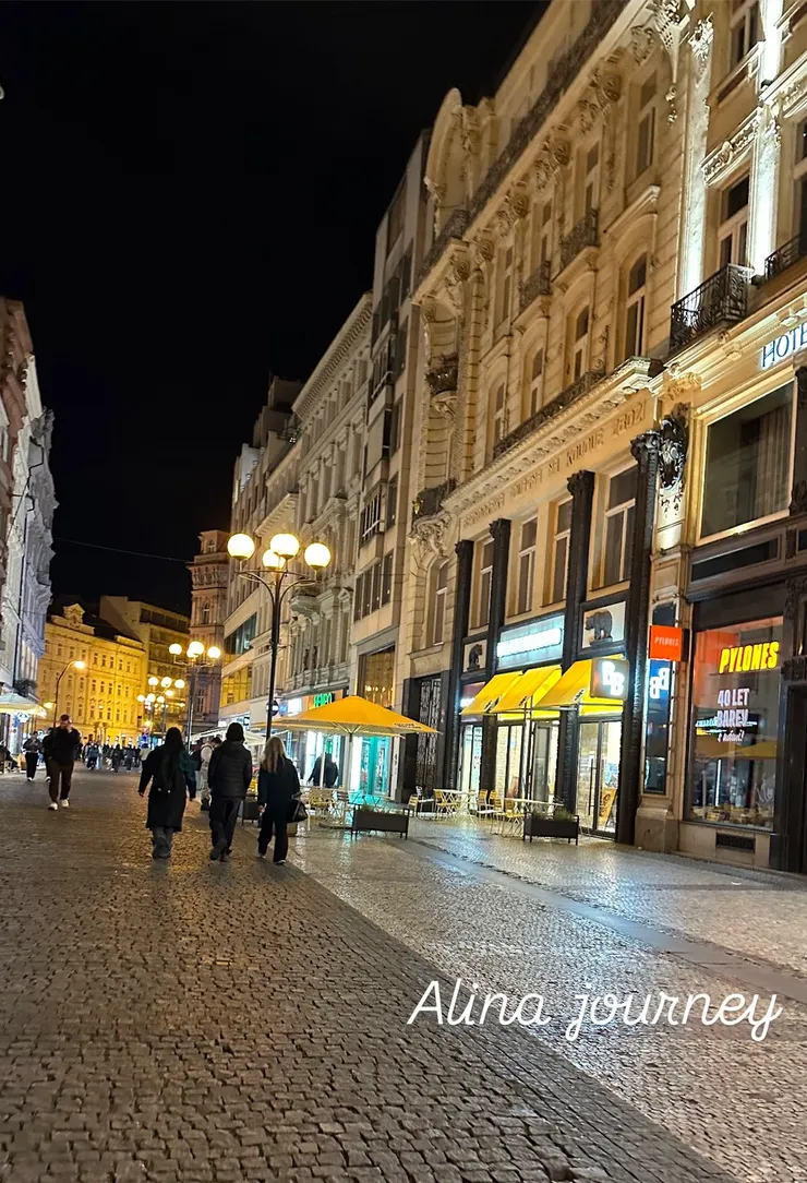 布拉格夜晚街頭