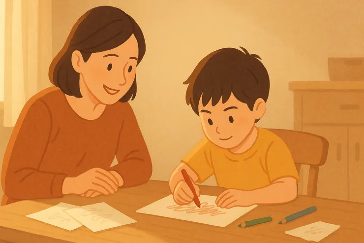 與其只在意孩子「畫得好不好」，不如先看見他為了完成作品所投入的專注與練習。