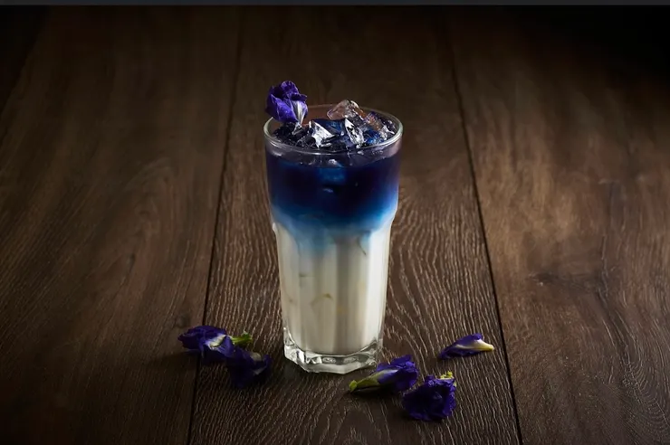 Anshan Nom Sod 蝶豆花煉乳