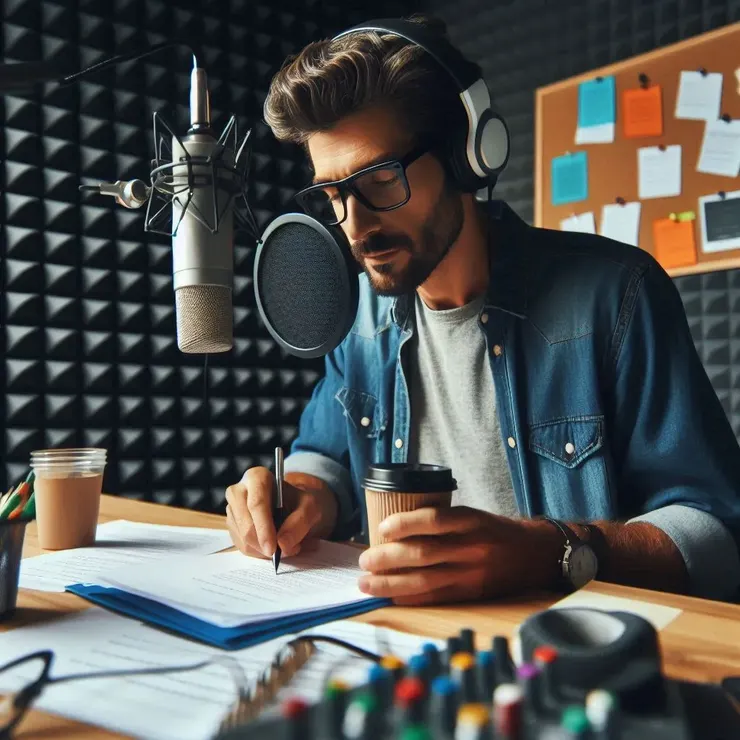 配音員,正是專精聲音傳播的工作,包含:語調、音量和節奏等非語言線索。由 Dall-E 3 生成。