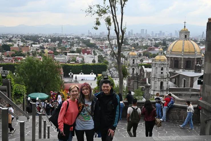 Capilla del Cerrito 面向山下的景色