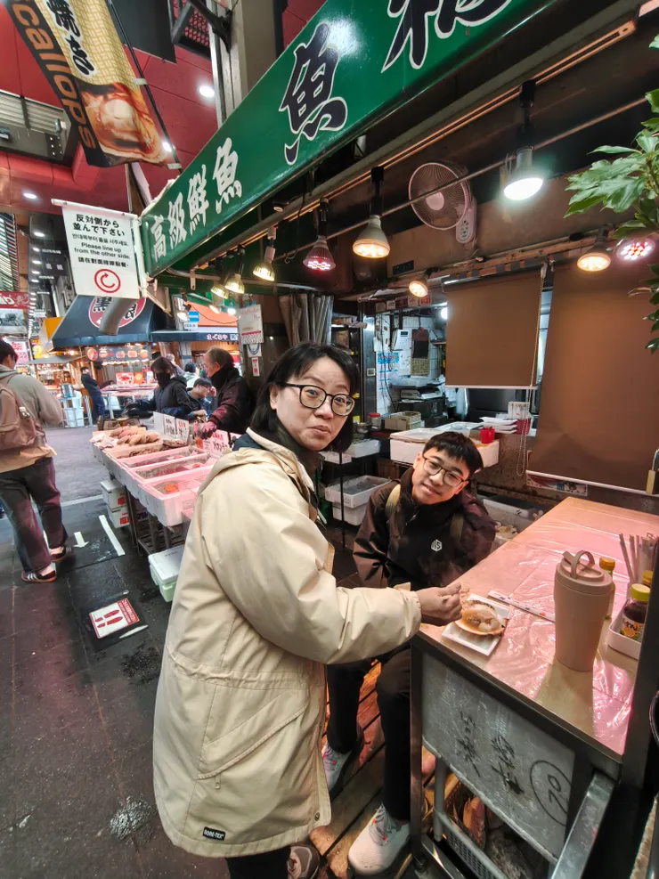 新鮮好吃的烤扇貝