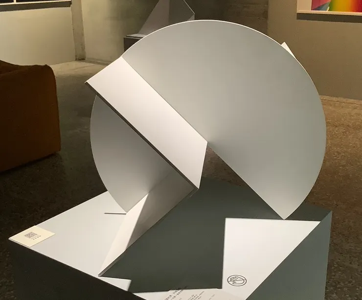 《立體＋球體＝量體律動》鋼，1967