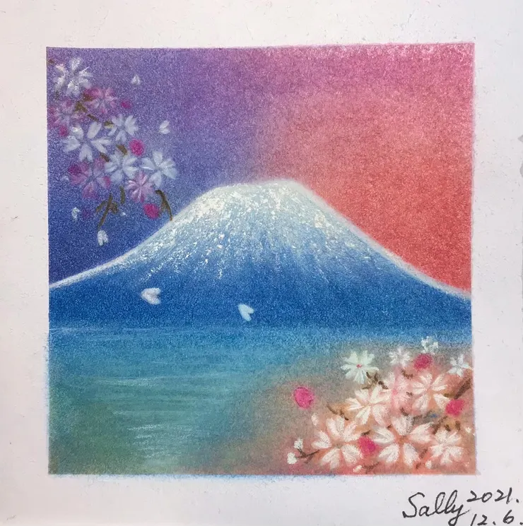 在繪畫的世界裡,不必遵從一定的規則,色彩的運用可隨個人喜好,完全視當下的心情或心境來決定。(圖 by Vina)