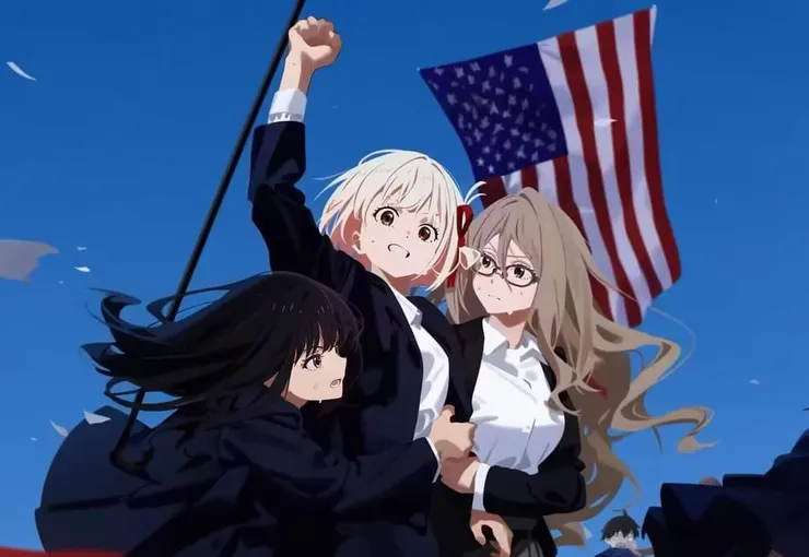 網路迷因，翻攝X。(莉可麗絲~雖然我沒看過，但是我居然知道她們)