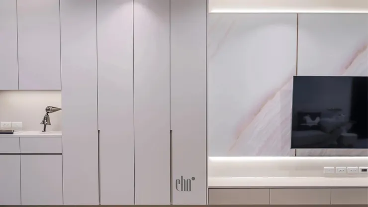 作品設計：I世界(點我觀看完整作品)，客廳系統櫃