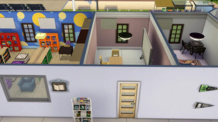 在這層我不想把所有門口都開在同一個方向。