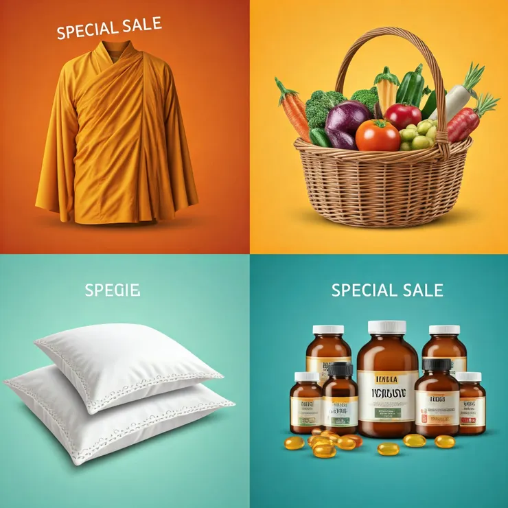 Gemini生成的四事供養